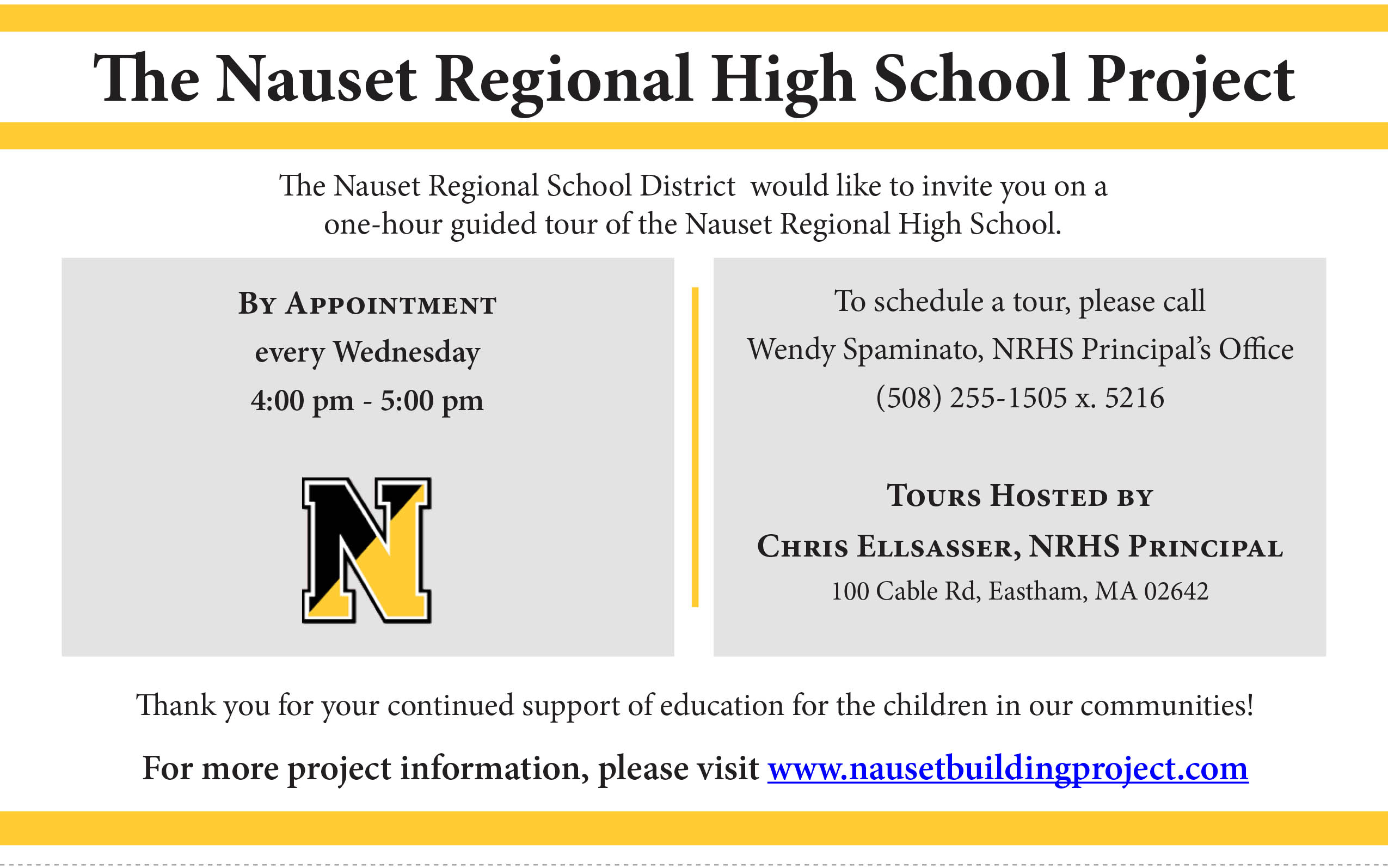 Nauset Regional High School Building Project Nauset Regional High